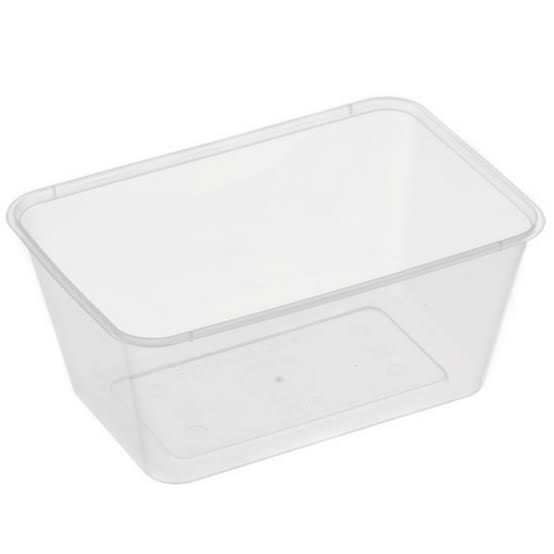 Awesome - Rectangle Plastic Container 1000ml 50pcs