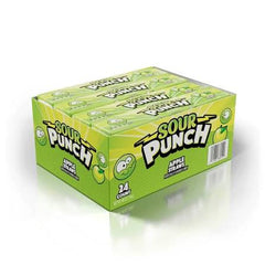 Sour Punch Candy Straws - Apple 57g * 24 Pack