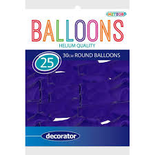 Meteor Party - Balloons 30cm Helium Quality 25pc Deco Navy Blue