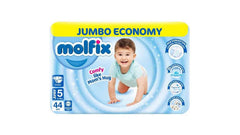 Molfix - Jumbo Economy 5 Junior 11-25 Kgs - 44 pcs