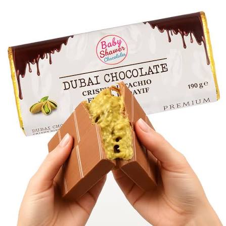Dubai Chocolate Tablet - Pistachio & Kunafa 80g * 9 Pack