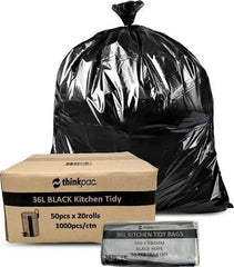 Kitchen Tidy 36L Hdpe Black Bin Bag 1000pcs