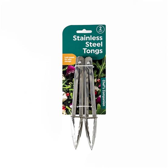 Chef'S Companion Stainless Steel Tongs 2pk