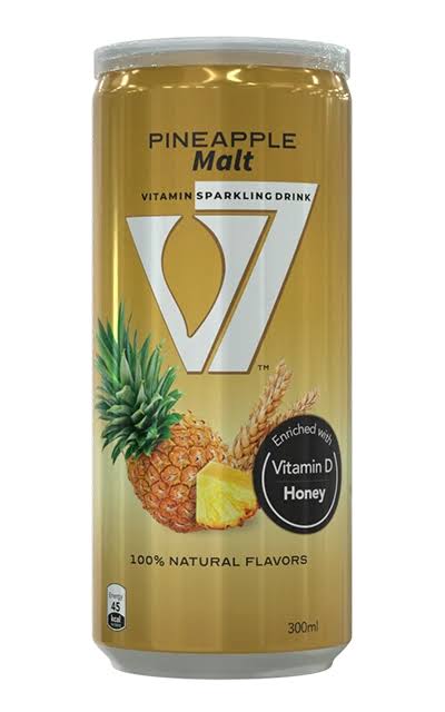 V7 - Flavored Malt - Pineapple - 300mL x 24 Pack