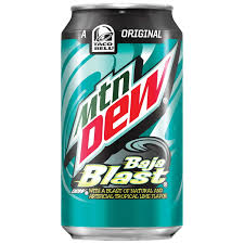 Mountain Dew - Baja Blast Tropical Lime Soda Can 355ml x 12 Pack