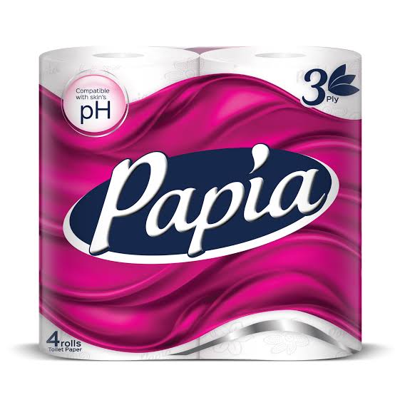 Papia 3ply Toilet Paper 4Rolls