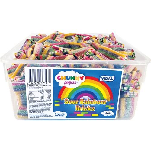 Chunky Funkeez Tub - Sour Rainbow Brick 1.4kg