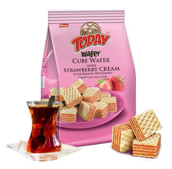 Today Wafer Cube Strawberry 200Gx12