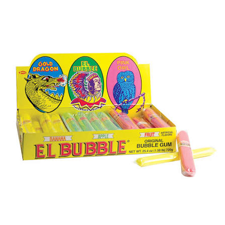 El Bubble Bubble Gum Cigars Banana Apple Fruit 19g * 36 pieces