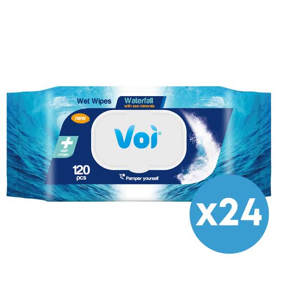 Voi Waterfall L Wet Wipes 24X120pcs