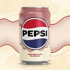 Pepsi Cream Soda Zero Sugar Can 330ml * 24 Pack