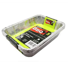 Lemon & Lime - Bbq Foil Tray Super Thick and Strong 34X22X3Cm 4 Pack