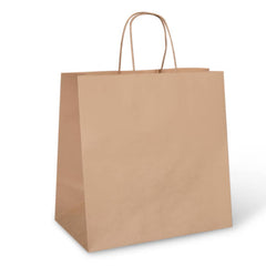 Maxvalu Brown Paper Carry Bags Twisted Handle Med 250pcs