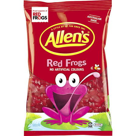 Allen's Red Frogs Lollies Bag 1.3kg