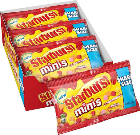 Starburst FaveReds Minis Fruit Chews Candy 99g * 15 Pack