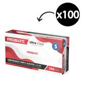Prosafe - Ultra Clear Powder Free - Dispoable Gloves Small 100pcs