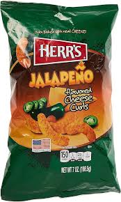 Herr's Jalapeno Poppers Cheese Curls 170g * 12 Pack