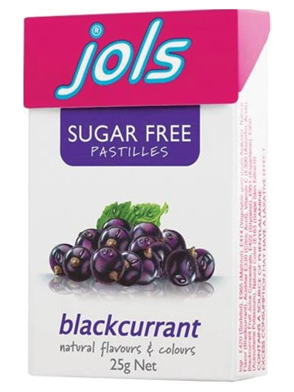 Jols Blackcurrant Fruit Pastilles 25g * 18 Pack