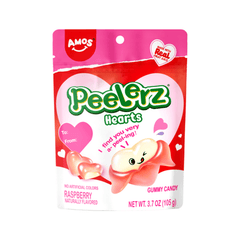 Amos Peelerz Hearts Raspberry Valentine 170g * 12 Pack