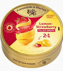 Cavendish & Harvey - Lemon & Strawberry Filled Drops 175g