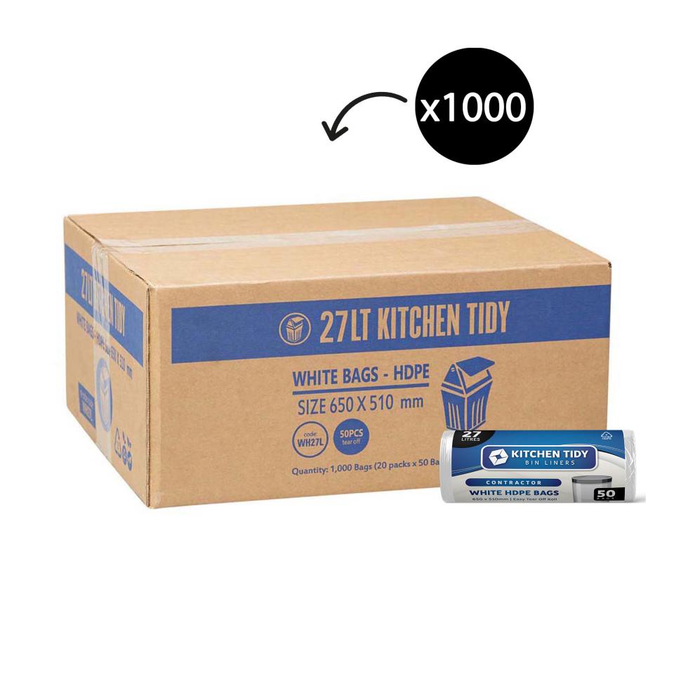 Kitchen Tidy - Bin Liners 65L 50pcs