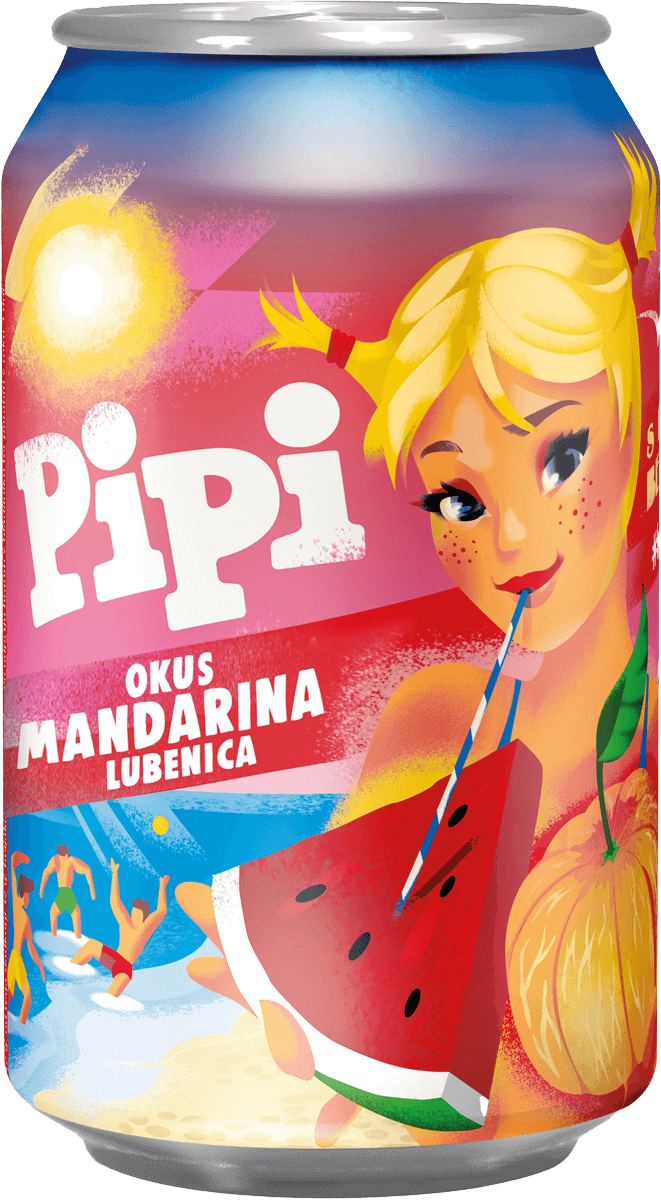 Pipi mandarine & LUBENICA 330ML X 24