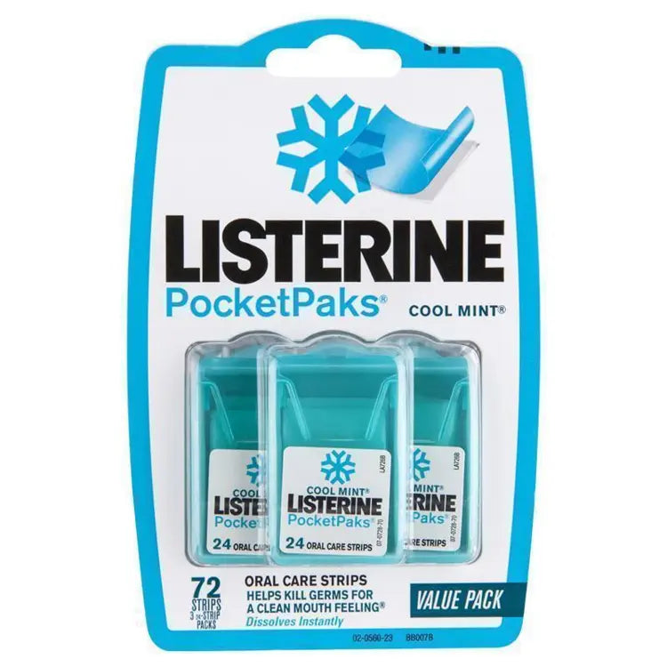Listerine Cool Mint Pocketpaks 3 Pack
