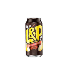 L&P Lemon and Paeroa - Soda Can 600ml x 24 Pack