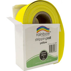 Rainbow Stripping Roll Ribbed 50mm X 30m Yellow