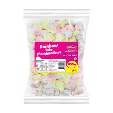 Rainbow Tube Marshmallows Bag 800g