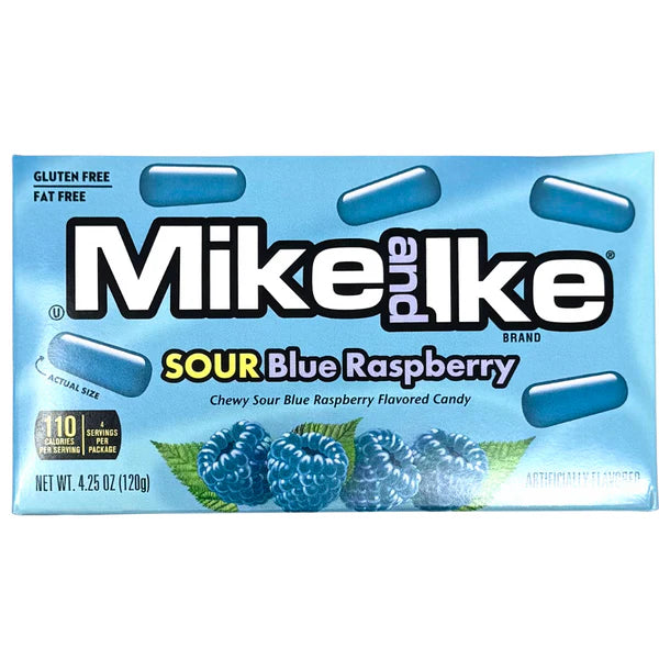 Mike N Ike Blue Raspberry Movie Theater Box 120g * 12 Pack