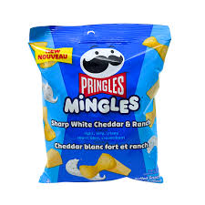 Pringles Mingles Sharp White Cheddar & Ranch Puffed Snacks 155g * 6 Pack