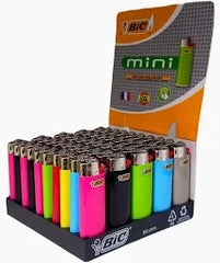 Bic Mini Lighter Assorted Colours 50 Pack