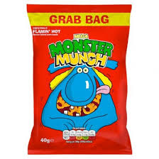 Monster Munch Sweet & Spicy Flamin Hot Grab Bag 72g*18 Pack