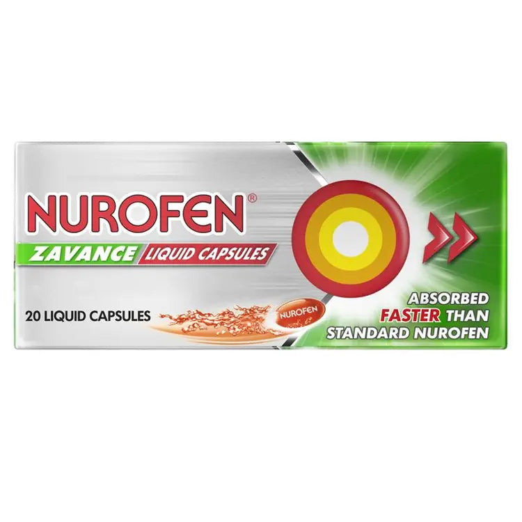 Nurofen Zavance Liq Caps 20's