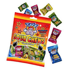 TNT SOUR CHEWS BAG 150G*12