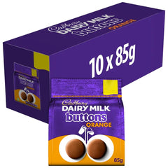 Cadbury Bags Giant Buttons Orange 85g * 10 Pack