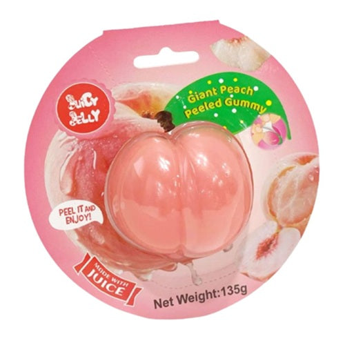 Juicy N Frooty Peach Peeled Gummy 135g * 6 Pack