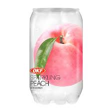 Okf Sparkling Drink Peach 350ml * 24 Pack