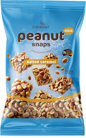 Cretamel Peanut Snaps Bar Salted Caramel 40g * 24 Pack