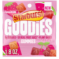 Starburst Goodies Gummies FaveReds 51g * 12 Pack