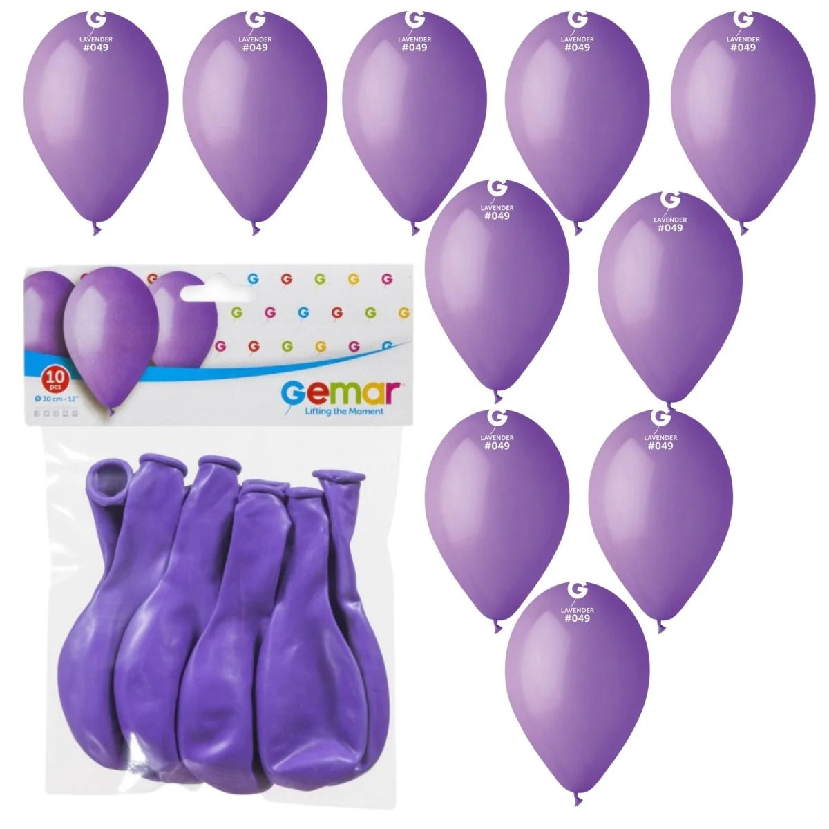 Unique Party - Balloons Lilac Lavender 12'' 30.4cm 10pk