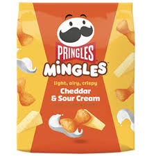 Pringles Mingles Cheddar & Sour Cream Puffed Snacks 155g * 6 Pack