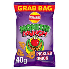 Walkers Monster Munch Pickled Onion Grab Bag 72g*18 Pack