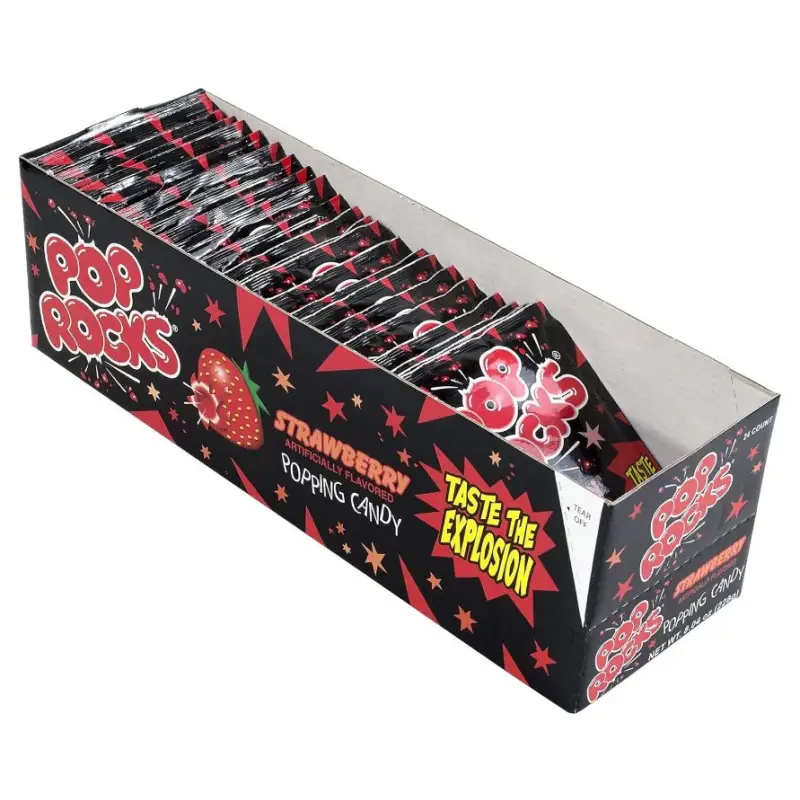 Pop Rocks Strawberry Popping Candy 7g * 50 Pack