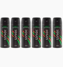 Lynx Africa Deodorant Body Spray 250ml/ 161g * 6 Pack