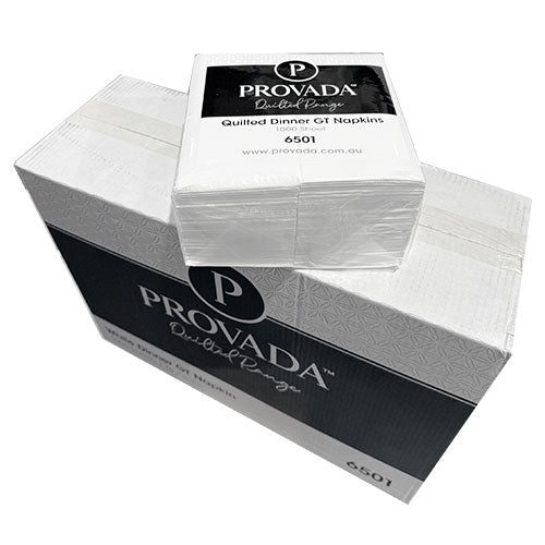 Provada - white GT Fold Quilted Dinner Napkins 100 sheets