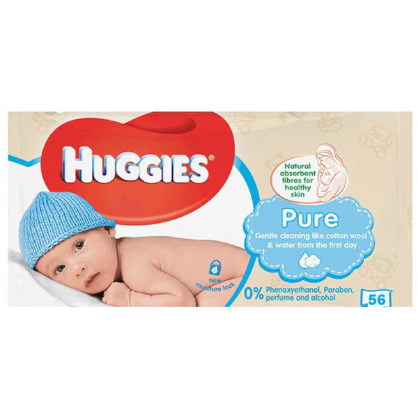 Huggies Pure 56 Baby Wipes