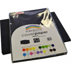 Rainbow A3 Cover Paper Black 100 Sheets