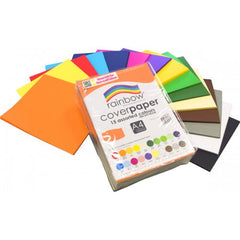 Rainbow A4 Cover Paper 15 Colour 500 Sheets